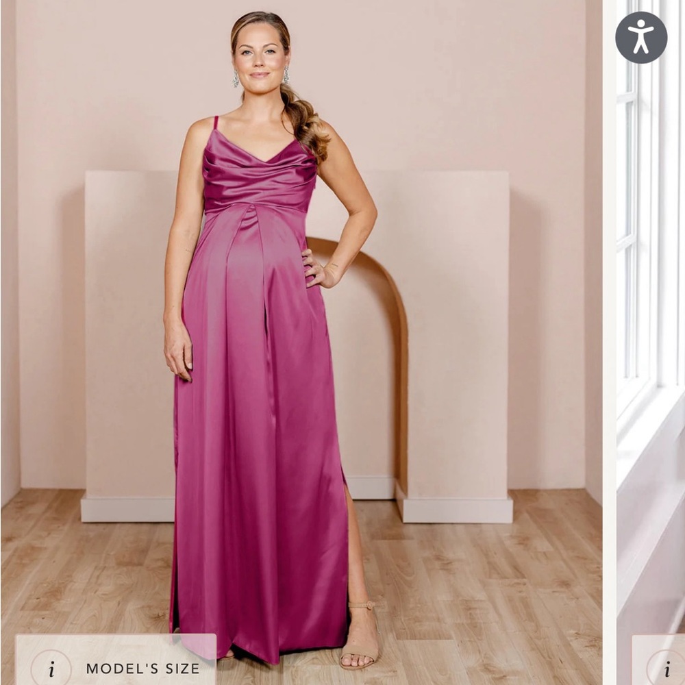 Revelry Pink Maternity Bridesmaid Dress